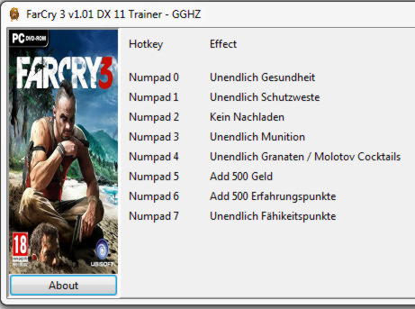 far cry 3 cheats for pc