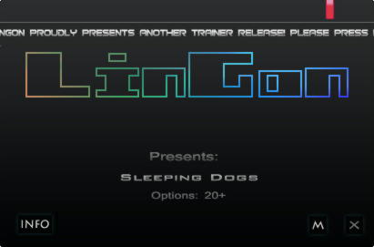 Sleeping Dogs Trainer +20 v1.8.432268 {LinGon}
