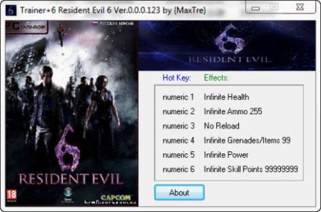 resident evil 6 pc trainer cheat hack download