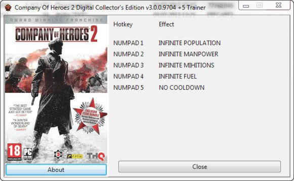 company of heroes 2 trainers
