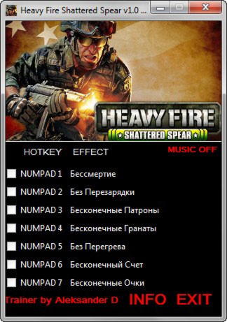 heavy fire shattered spear trainer for pc
