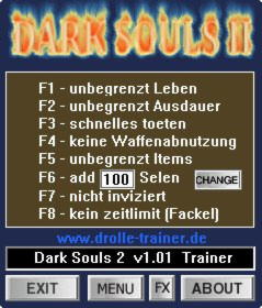 Dark Souls 2 Trainer +8 v1.01 {dR.oLLe}