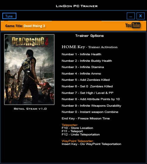 Dead Rising 3 Cheats & Trainers for PC