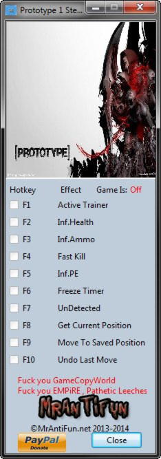 Prototype 2 Cheats & Trainers for PC