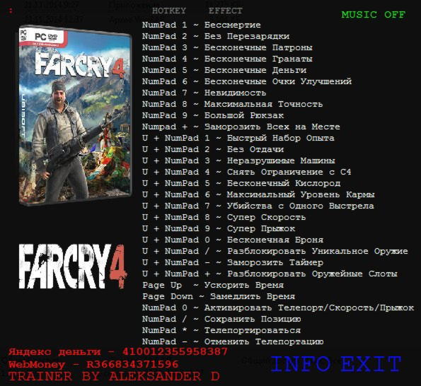 cheat codes for far cry 4 ps3