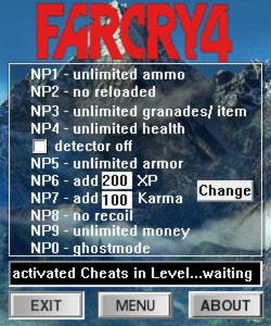 Far Cry 4 Trainer +10 v1.6.0 - 1.7.0 {dR.oLLe}