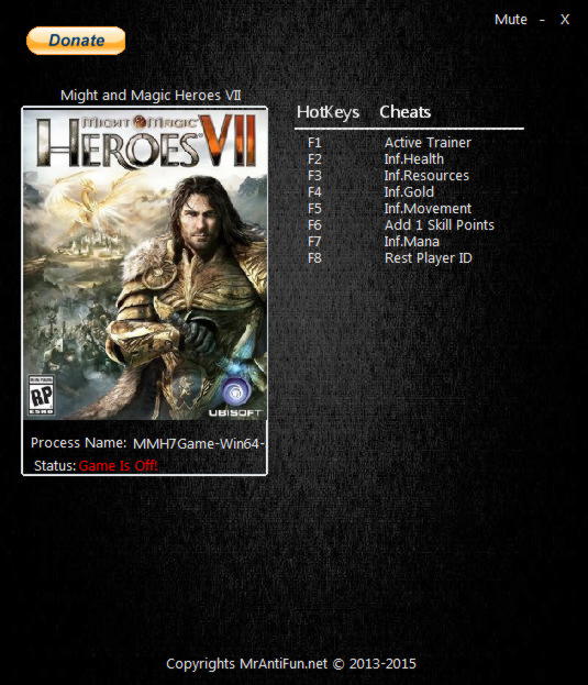 Might and magic heroes 6 1.8.0 trainer
