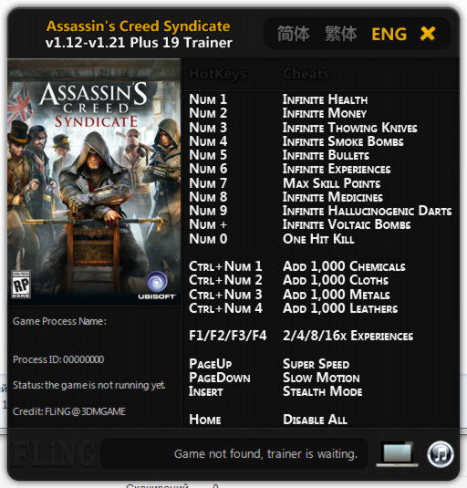 Assassin S Creed Syndicate Trainer 19 V1 12 1 21 Fling