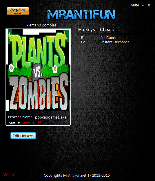 Plants Vs Zombies 2 Trainer +2