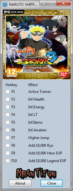 Naruto ninja storm 3 passwords