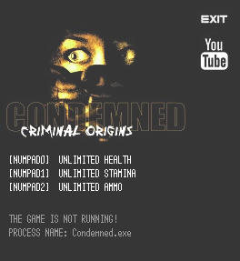 Condemned: Criminal Origins Trainer +3 v1.0 {LIRW GHL}