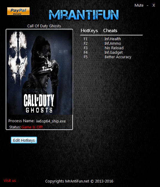 call of duty ghost cheat code
