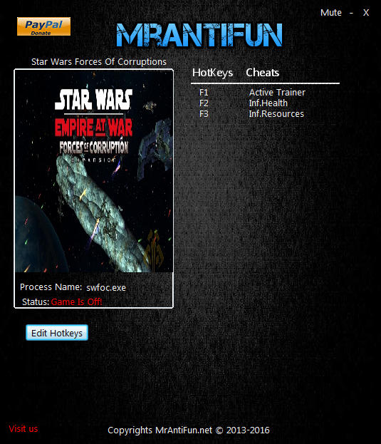 star wars empire at war forces of corruption cheat engine