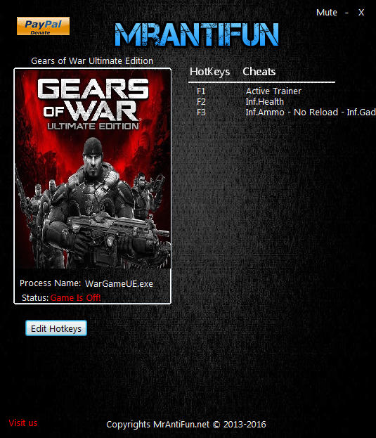 gears of war pc game cheats