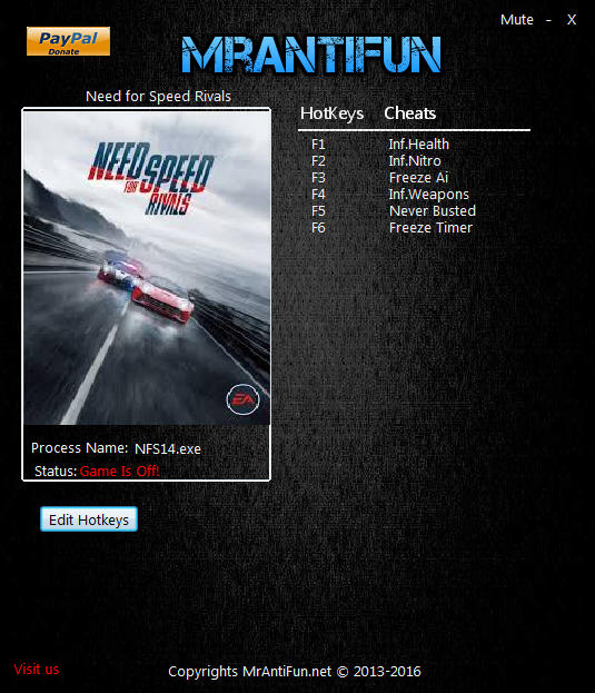 cheats for need for speed rivals ps3