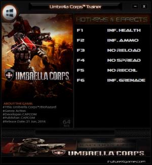 Umbrella Corps Trainer for PC game version Update 08.06.2016