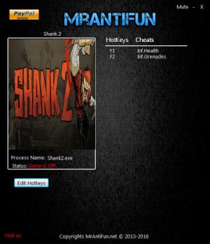 Shank 2 Trainer for PC game version 12.13.2016