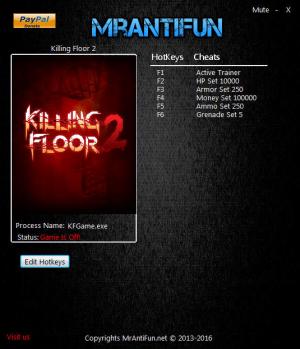 Killing Floor 2 Trainer for PC game version 1050