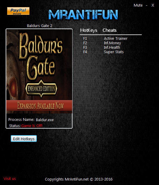 Baldur's Gate II: Enhanced Edition Cheat Code For Ps3