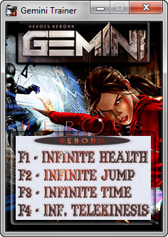 Gemini: Heroes Reborn Trainer for PC game version 1.0