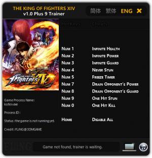 The King of Fighters 14 Trainer for PC game version 1.0