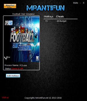 Football Club Simulator Trainer for PC game version 3.0.3.128