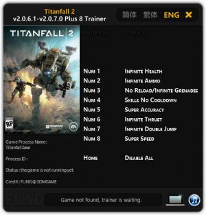 Titanfall 2 Trainer for PC game version 2.0.6.1 - 2.0.7.0