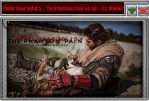 Metal Gear Solid 5: The Phantom Pain Trainer for PC game version 1.10