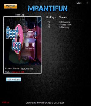 Beat Cop Trainer for PC game version v1.0.602
