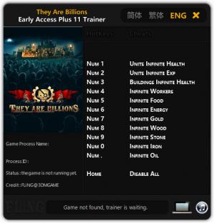 They Are Billions Trainer for PC game version Early Access
