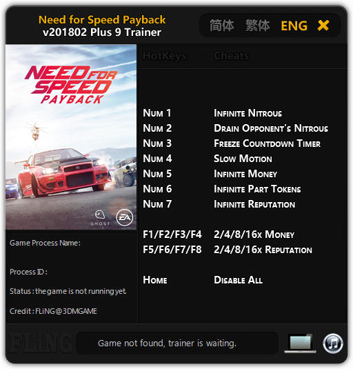 need for speed payback cheats codes