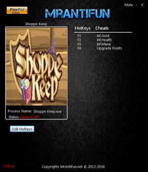 Shoppe Keep Trainer for PC game version v1.4