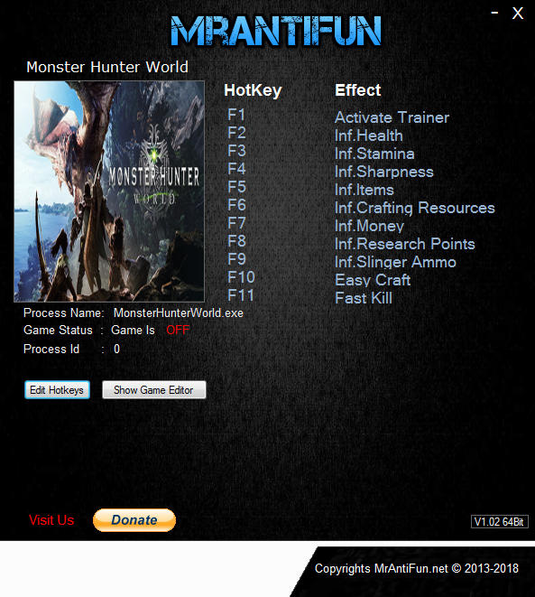 monster hunter world save editor pc