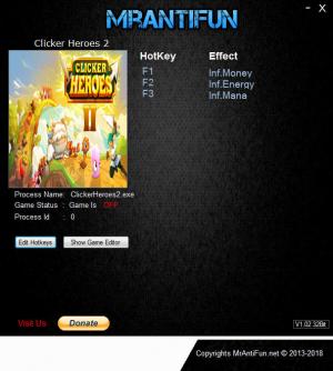 Clicker Heroes 2 Trainer for PC game version v0.6
