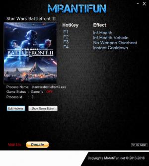 Star Wars: Battlefront 2 2017 Trainer for PC game version v01.11.2018