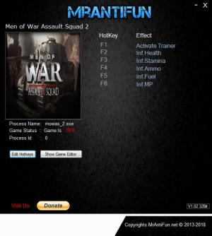 Men of War: Assault Squad 2 Trainer for PC game version v3.262.0