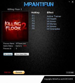 Killing Floor 2 Trainer for PC game version v1075