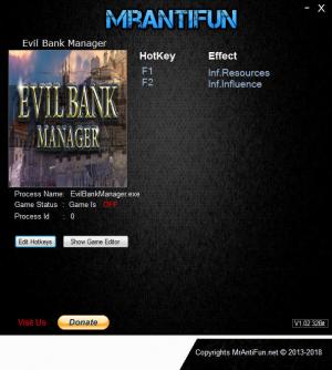 Evil Bank Manager Trainer for PC game version v22.12.2018