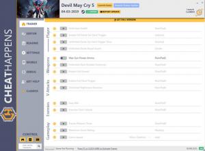 Trainer for PC game version Devil May Cry 5 Trainer +18 trainer v 04.03.2019