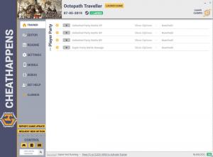 Octopath Traveler Trainer for PC game version v07.05.2019