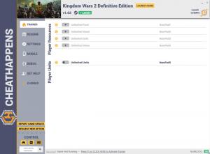 Kingdom Wars 2: Definitive Edition Trainer for PC game version v1.0