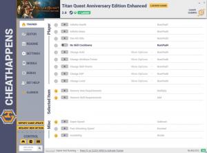 Titan Quest Anniversary Edition Trainer for PC game version v2.8