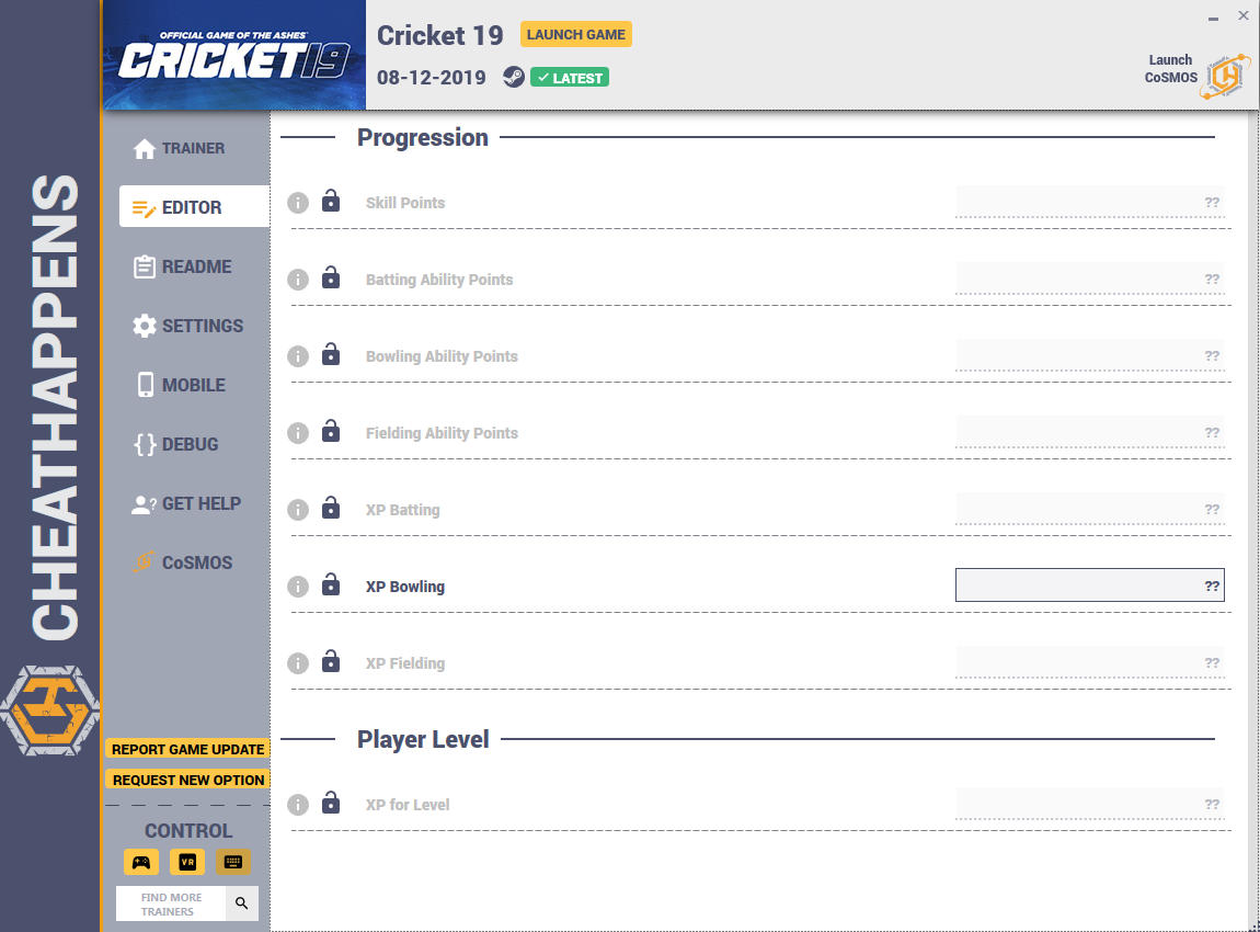 Cricket 19 Trainer +9 v1.0 (Cheat Happens) GAME TRAINER download pc