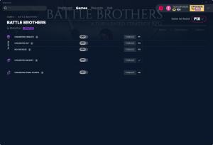 Battle Brothers Trainer for PC game version v1.3.0.25