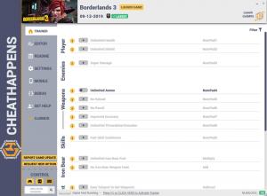 Borderlands 3 Trainer for PC game version v1.0