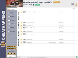 Men of War: Assault Squad 2 – Cold War Trainer for PC game version v1.002.0