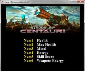 Siege of Centauri Trainer for PC game version v1.0