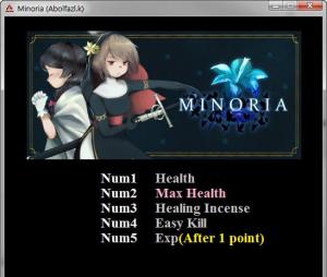 Minoria Trainer for PC game version  v1.0