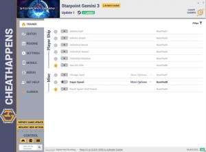 Starpoint Gemini 3 Trainer for PC game version v1.0 Update 1