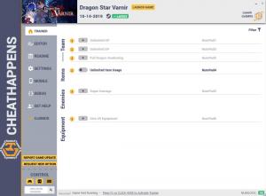 Dragon Star Varnir Trainer for PC game version v1.0